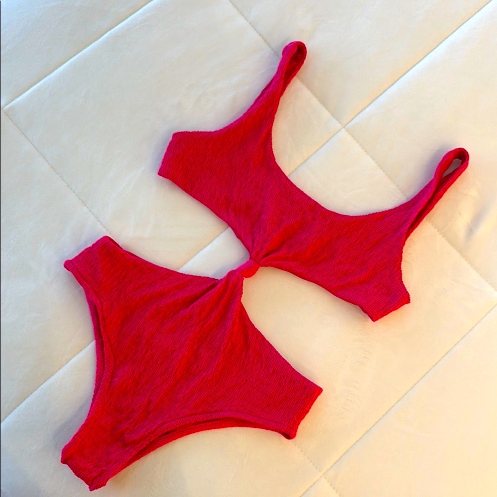 Agua Bendita Red One Piece Swimsuit